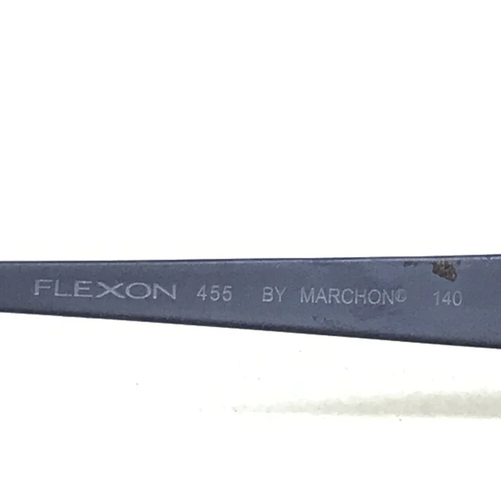 Flexon by Marchon Eyeglasses Frames 455 BLUE SUEDE Rectangle Half Rim 52-19-140